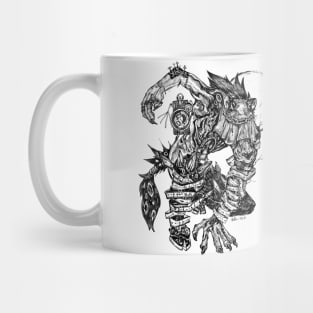 Animal bone world war II -Left and Right Mug